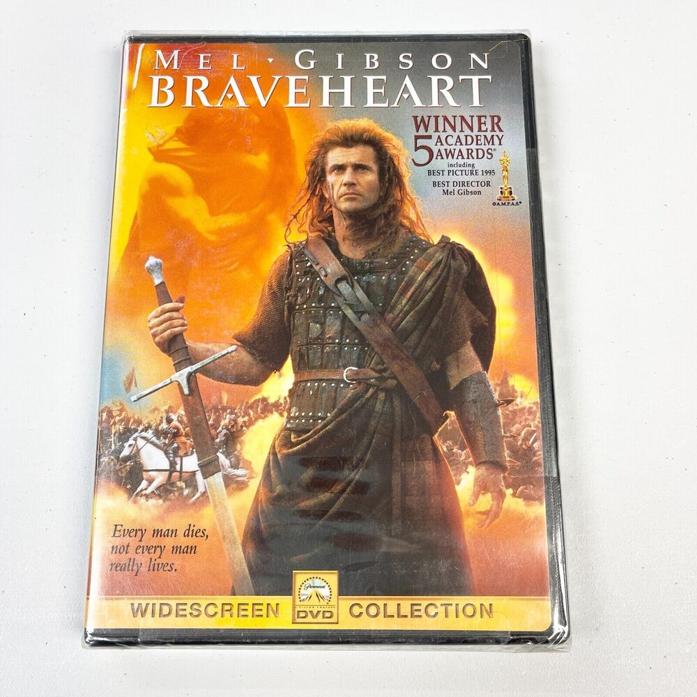 Braveheart DVD Widescreen‎ Mel Gibson Drama Scottish Hero Region 1 NEW SEALED